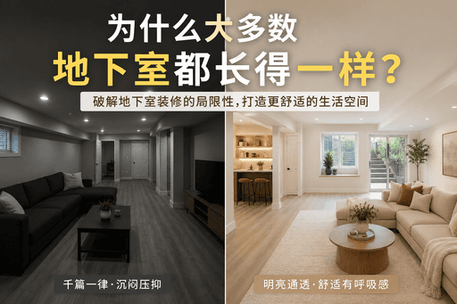 多伦多装修｜为什么 90% 的 Basement 都长一个样？