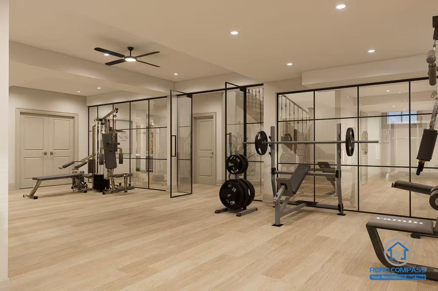 Newmarket Basement Renovation | Functional Living Space Design  
