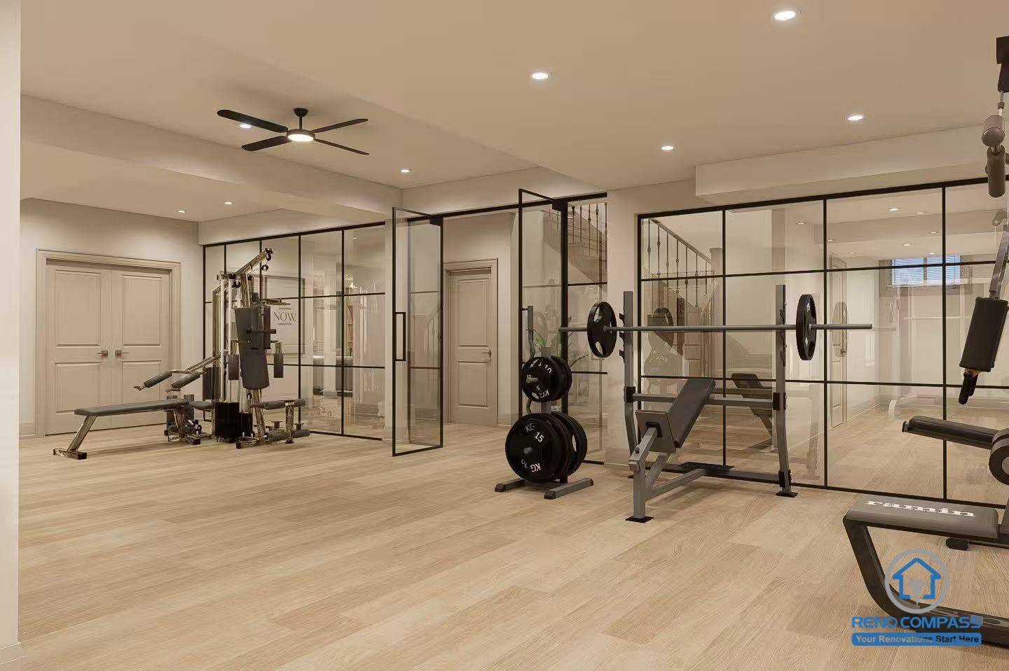 Newmarket Basement Renovation | Functional Living Space Design  
