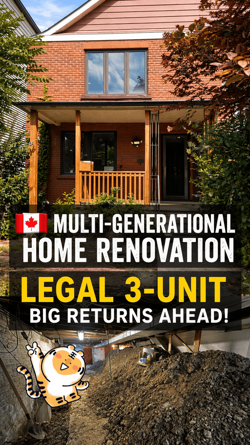 Toronto Legal 3 Unit Conversion: Flexible Rental Layout for Multi-Unit Living
