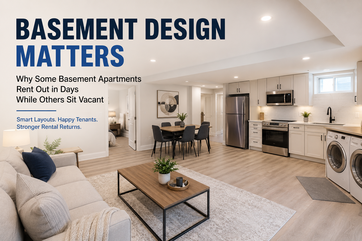 Basement Design Matters: Why Some Toronto Basement Apartments Rent Out in Days While Others Sit Vacant