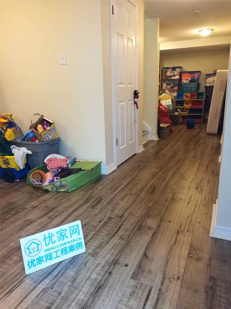 Markham Basement Renovation with New Hardwood Flooring & Stair Upgrade | Reno Compass Inc.