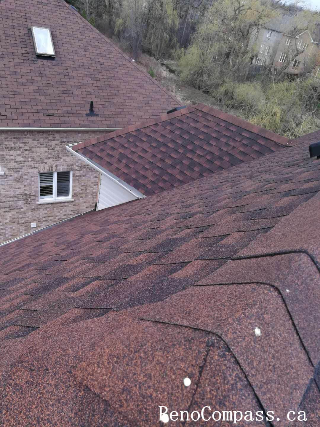 Complete roofing renovation showcasing a newly installed shingle roofing system in Richmond Hill. Designed for durability and curb appeal, this roof replacement improves structural protection, drainage performance, and overall home exterior aesthetics.