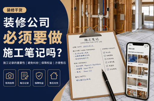 装修公司必须要做施工笔记吗？很多业主忽略了这一点