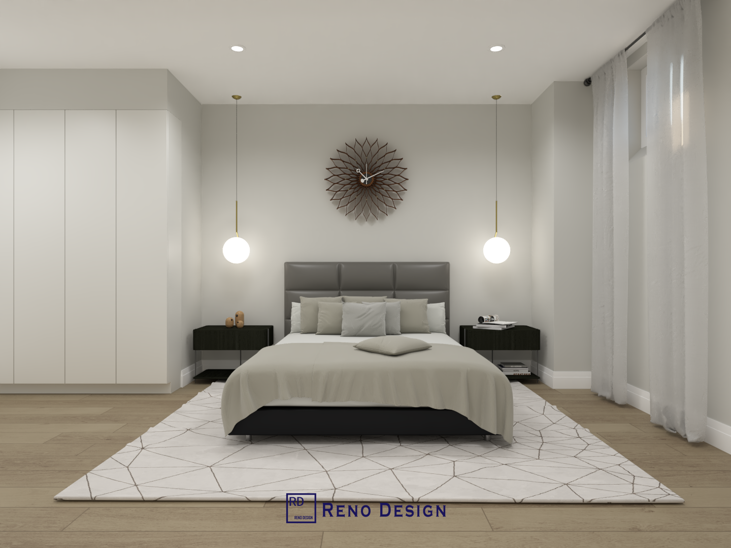 This basement bedroom is part of a 1250 sqft modern basement renovation project located in the Aurora community of the Greater Toronto Area. Designed with a clean and contemporary style, the bedroom features a neutral color palette, efficient lighting, and a comfortable layout that enhances privacy and functionality. The renovation transforms the basement into a practical living space, adding flexibility and value to the home, completed by a professional Toronto renovation company.