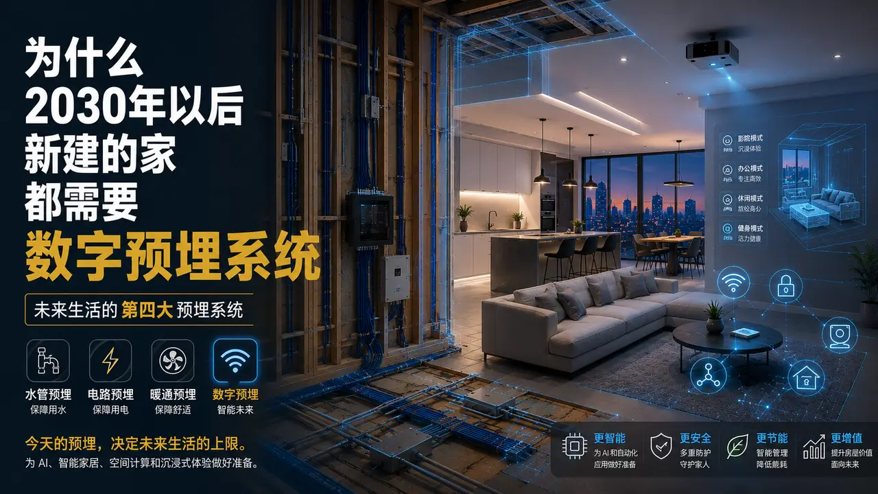 为什么 2030 年以后建造的房子，都需要数字预埋系统？ - 装修攻略封面