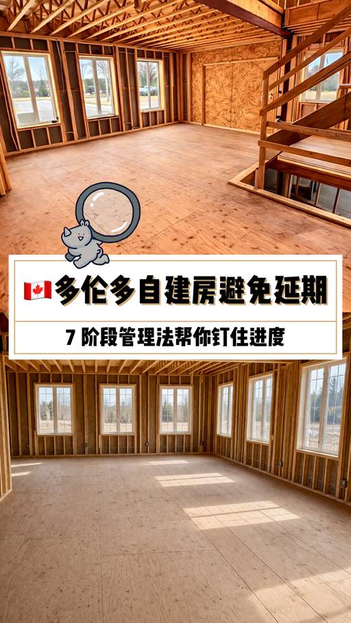 多伦多自建房时间表：18个月完成的7个阶段