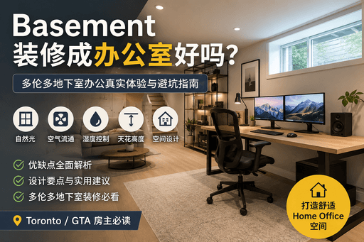 Basement 装修成办公室好吗？多伦多地下室办公优缺点全面解析