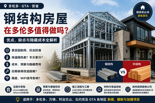 多伦多钢结构房屋值得做吗？优点、缺点与隐藏成本解析