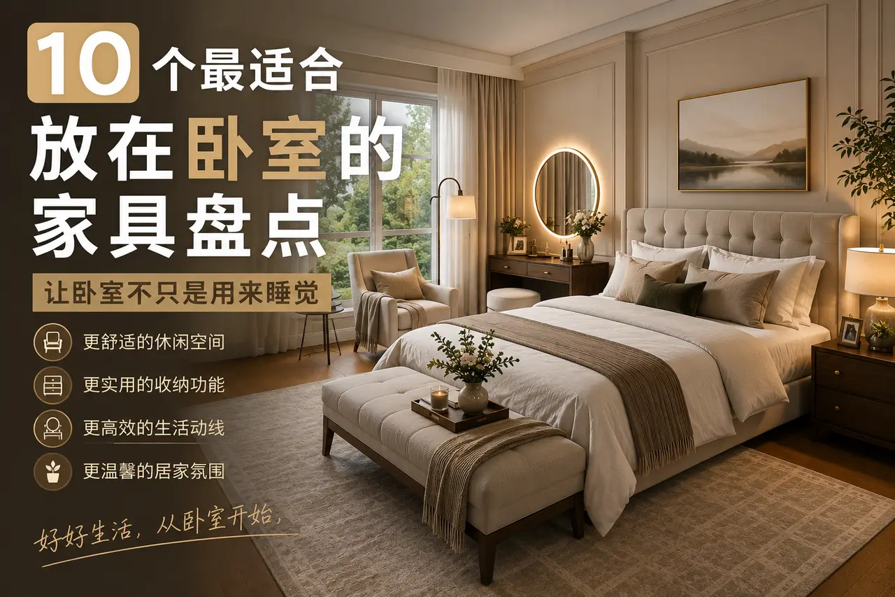 安省屋主必看：10 个最适合放在卧室的家具灵感（2026 指南） - 装修攻略封面