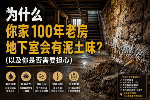为什么你家百年老房地下室会有泥土味？（以及你是否需要担心）