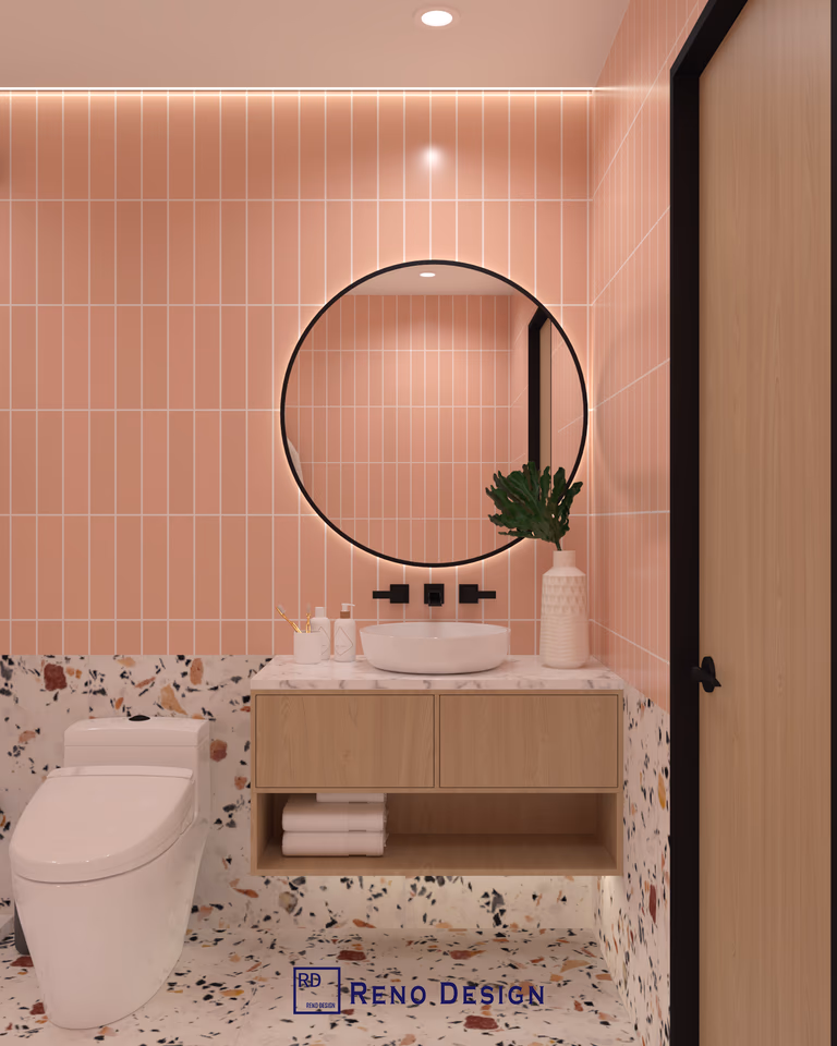 Elegant Pink Bathrooms Design - Image 2