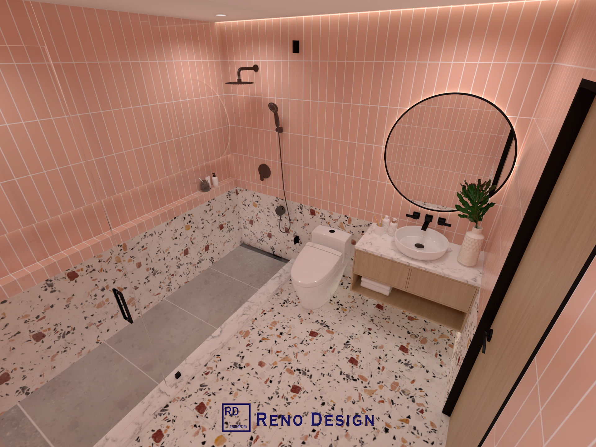 Elegant Pink Bathrooms Design - Image 1