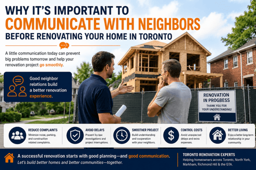 Why You Should Talk to Neighbors Before Renovating in Toronto
