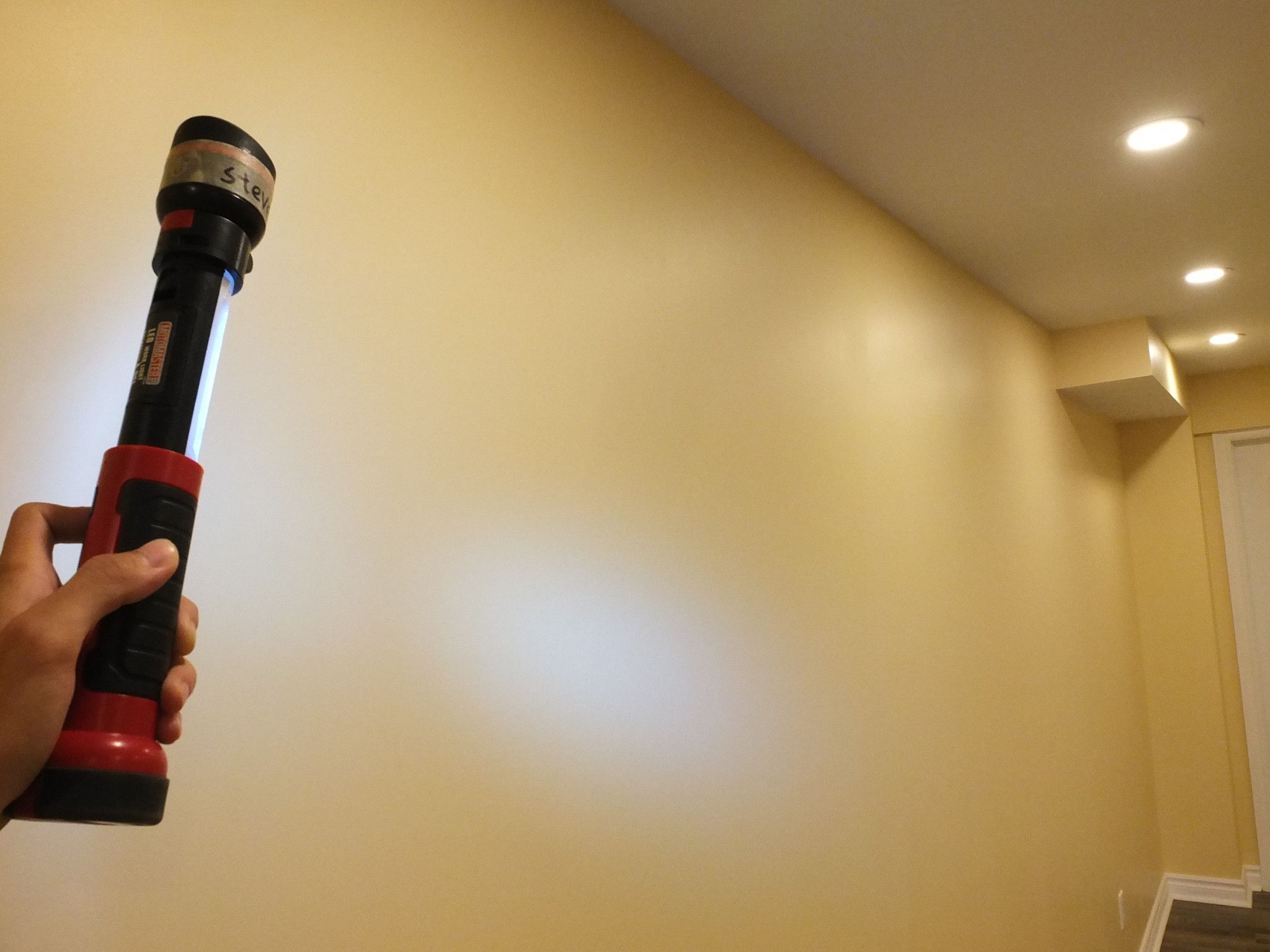 During this Vaughan basement renovation, detailed electrical inspection and finishing work were carefully completed by a professional Toronto Renovation Company. The space features smooth painted walls, upgraded recessed pot lights, and precise finishing that enhances both safety and visual comfort. Proper lighting placement and clean wall finishes create a bright, functional basement environment suitable for entertainment, family use, or future customization. This project reflects quality workmanship and attention to detail for modern basement upgrades across the GTA.