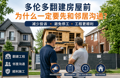 多伦多翻建房屋前，为什么一定要先和邻居沟通？