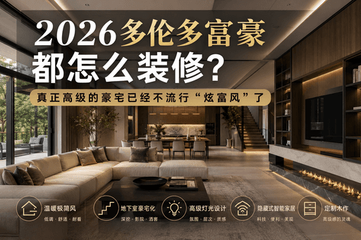 2026 多伦多富豪都怎么装修？真正有钱人的豪宅趋势变了