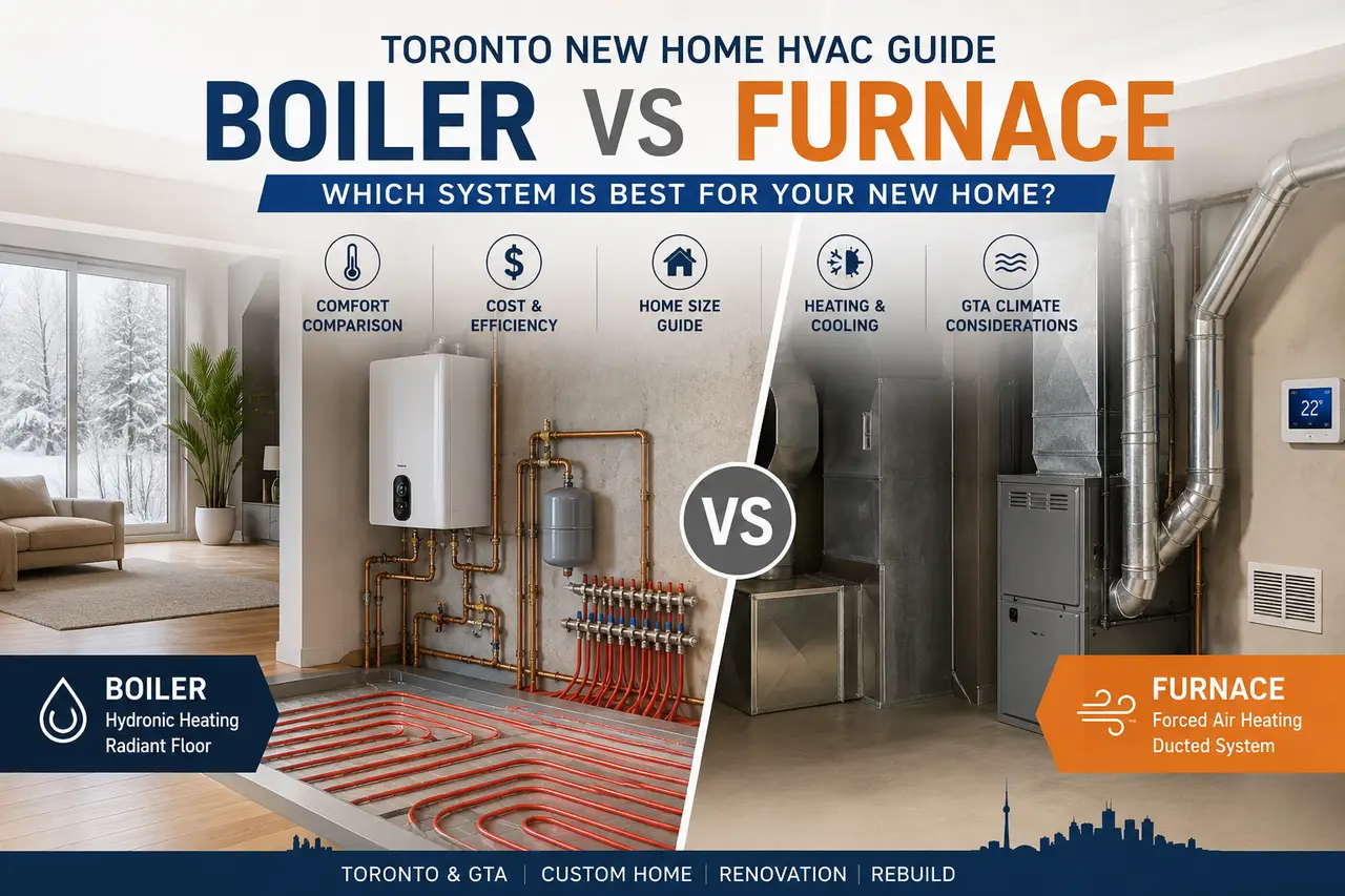 Toronto New Home HVAC Guide: Boiler vs. Furnace - Blog Cover