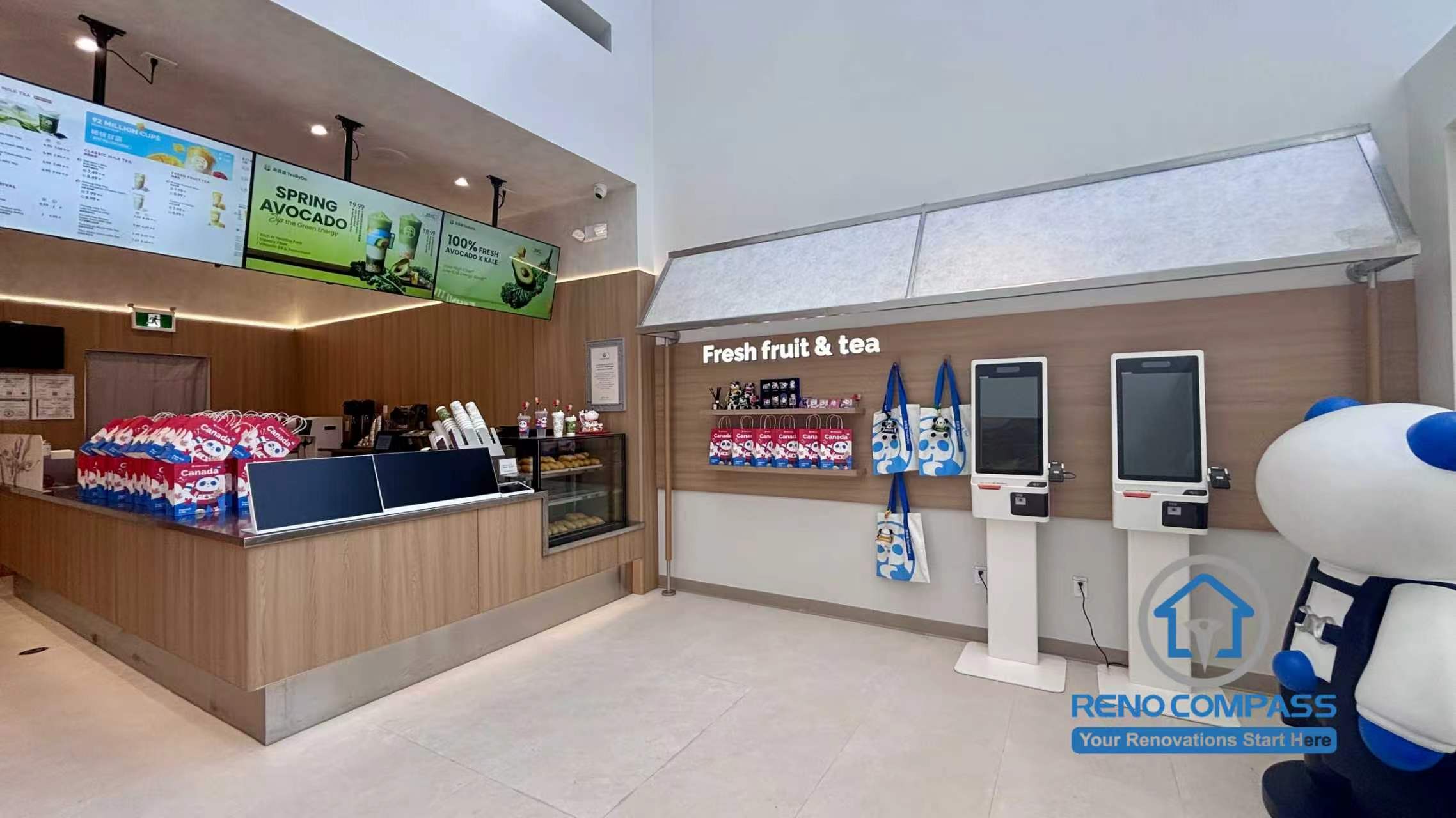Richmond Hill 茶百道 TEABYDO 奶茶店装修案例