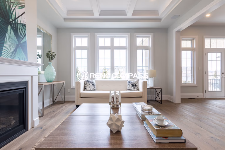 Newmarket Living Room Engineered Hardwood Flooring Renovation