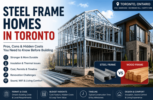 Steel Frame Homes in Toronto: Pros, Cons & Hidden Costs