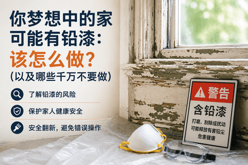 梦想中的房子发现铅漆怎么办？应该做什么（以及千万不要做什么）