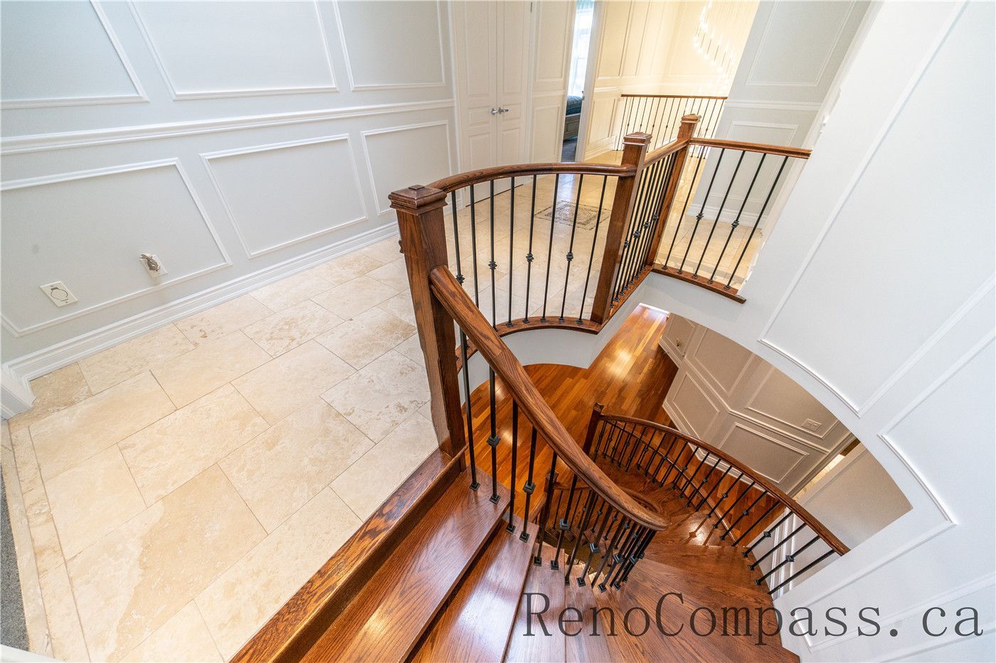 Richmond Hill Staircase Renovation Custom Wood Stairs and Modern Railings | Toronto Renovation Company