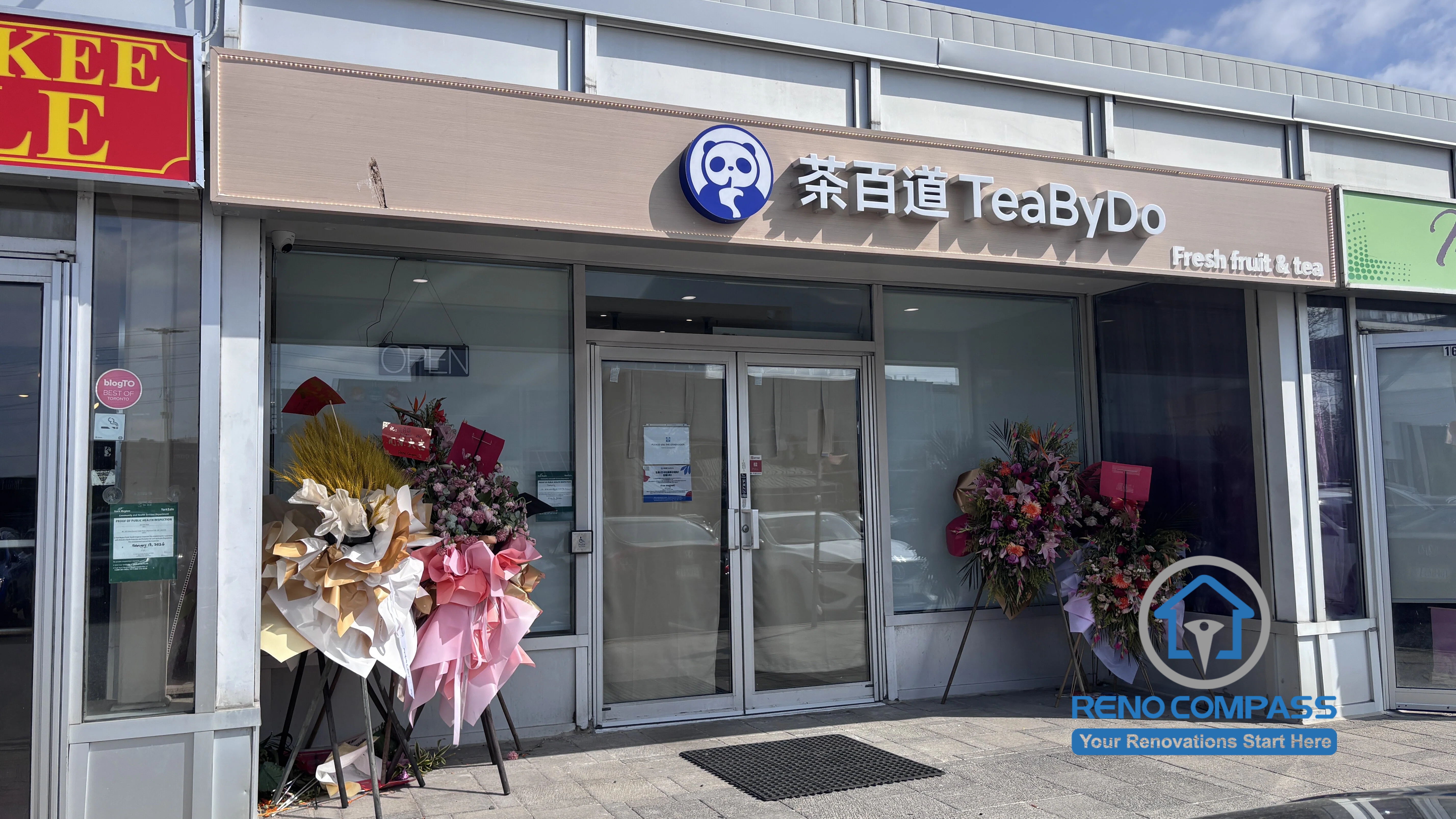 TEABYDO Bubble Tea Shop Renovation in Richmond Hill | Toronto Commercial Renovation Project