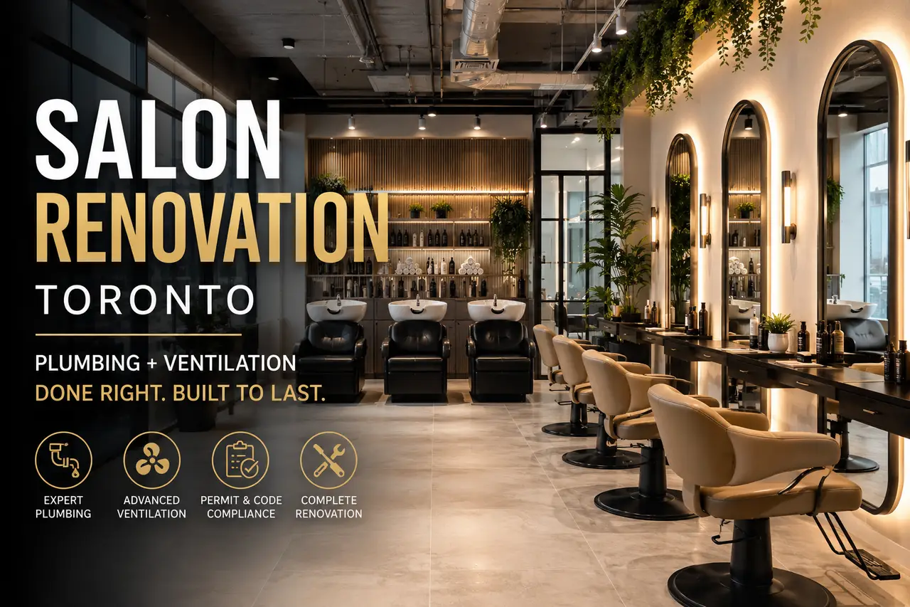 Salon Renovation Toronto | Plumbing & Ventilation Experts for Beauty Salons - Blog Cover