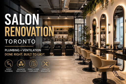 Salon Renovation Toronto | Plumbing & Ventilation Experts for Beauty Salons