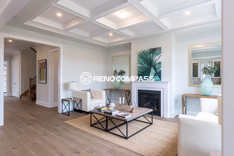 Newmarket Living Room Engineered Hardwood Flooring Renovation