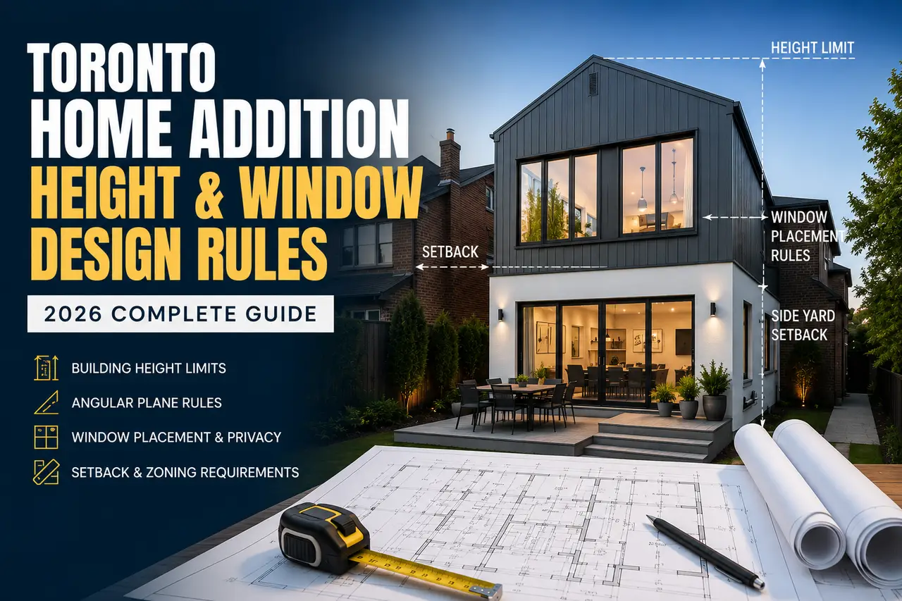 Toronto Home Addition Height & Window Design Rules Explained (2026 Guide) - Blog Cover