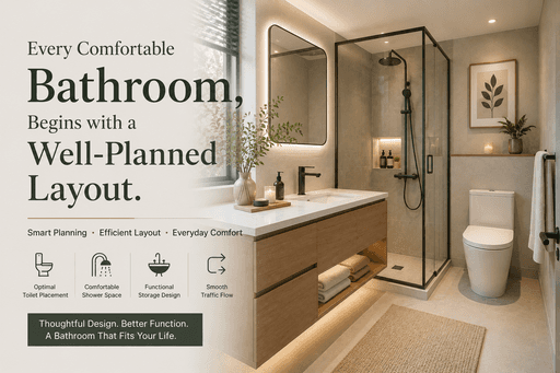 Bathroom Layout Planning Toronto | How to Design a Functional Bathroom | Reno Compass