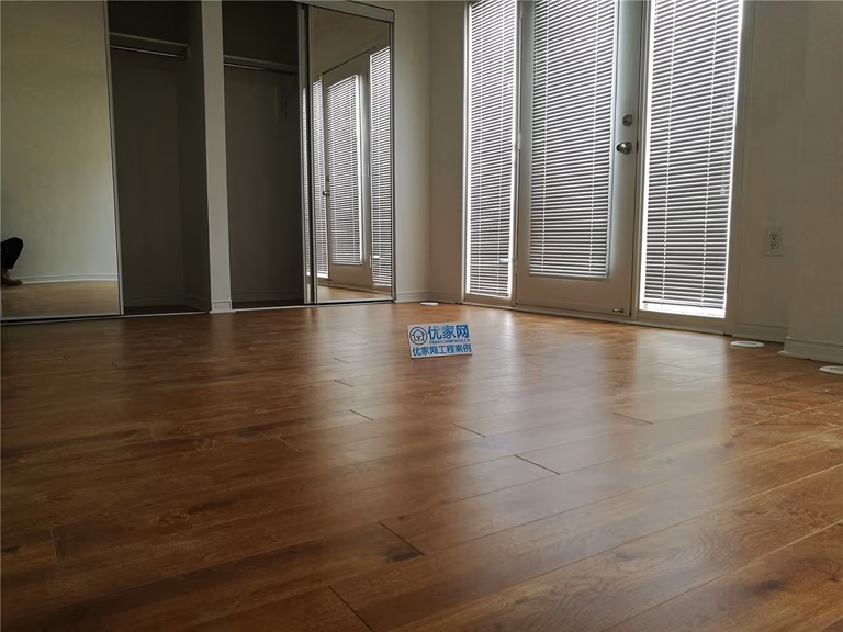 This Mississauga flooring renovation project showcases newly installed hardwood floors with rich natural tones and refined wood grain textures. The seamless plank layout enhances the sense of space while adding warmth and elegance to the interior. From subfloor preparation to precise installation and finishing, every step was completed by a professional renovation team to ensure durability, smooth transitions, and long-lasting performance. The finished result delivers a clean, modern, and inviting living environment that elevates both comfort and property value.