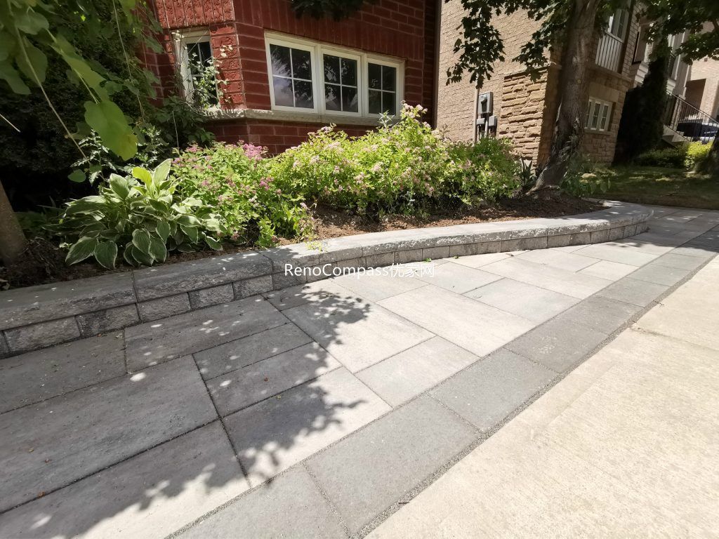 Richmond Hill Side Interlocking Pathway | Elegant Stone Design with Garden Edge