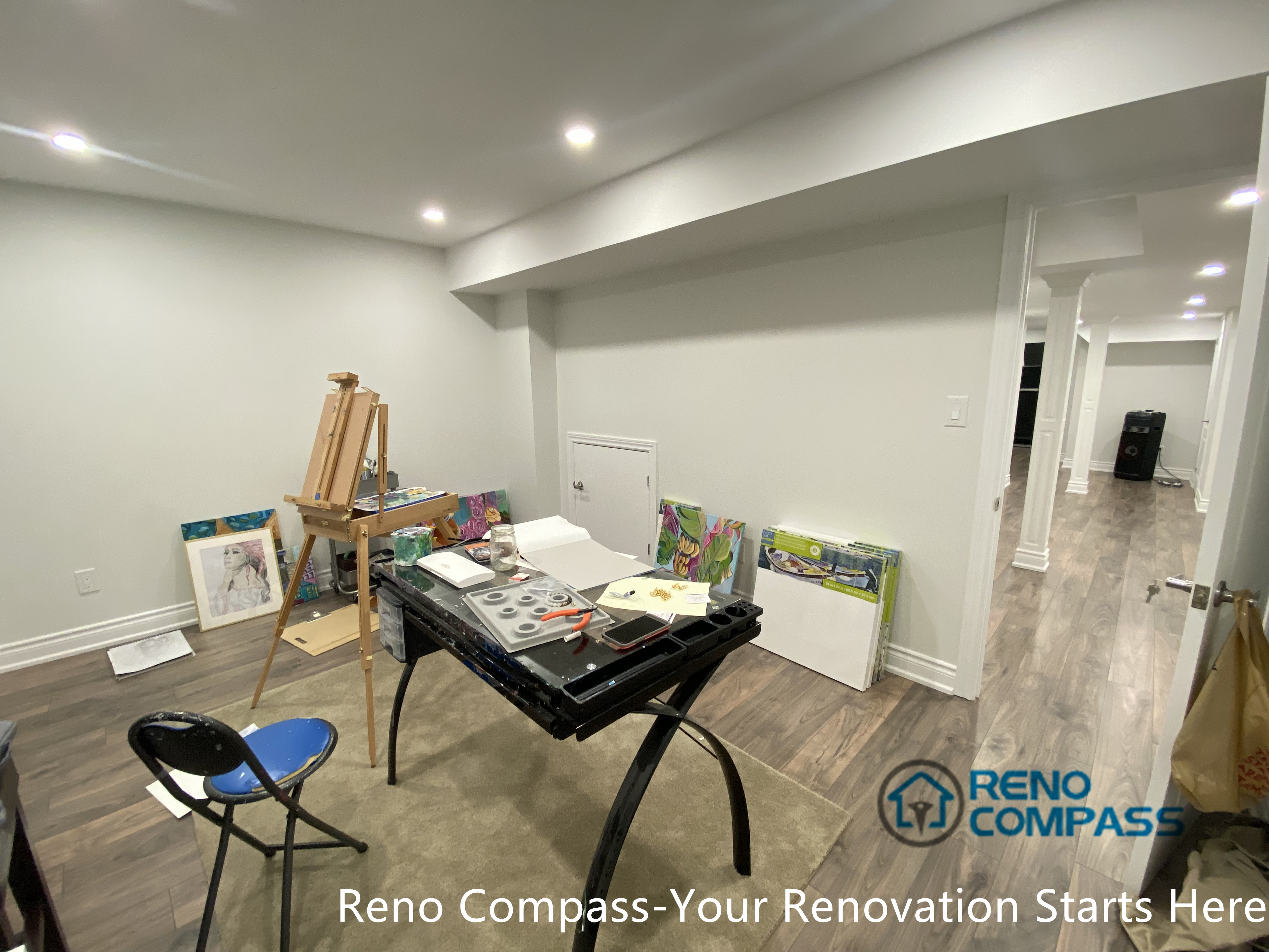 This image highlights a functional basement storage and utility area renovation in Aurora. The design prioritizes organization, accessibility, and durability, ensuring the basement remains practical and easy to maintain while supporting everyday household needs.