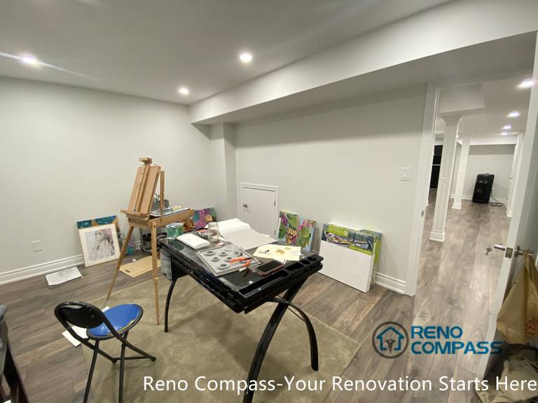 This image highlights a functional basement storage and utility area renovation in Aurora. The design prioritizes organization, accessibility, and durability, ensuring the basement remains practical and easy to maintain while supporting everyday household needs.