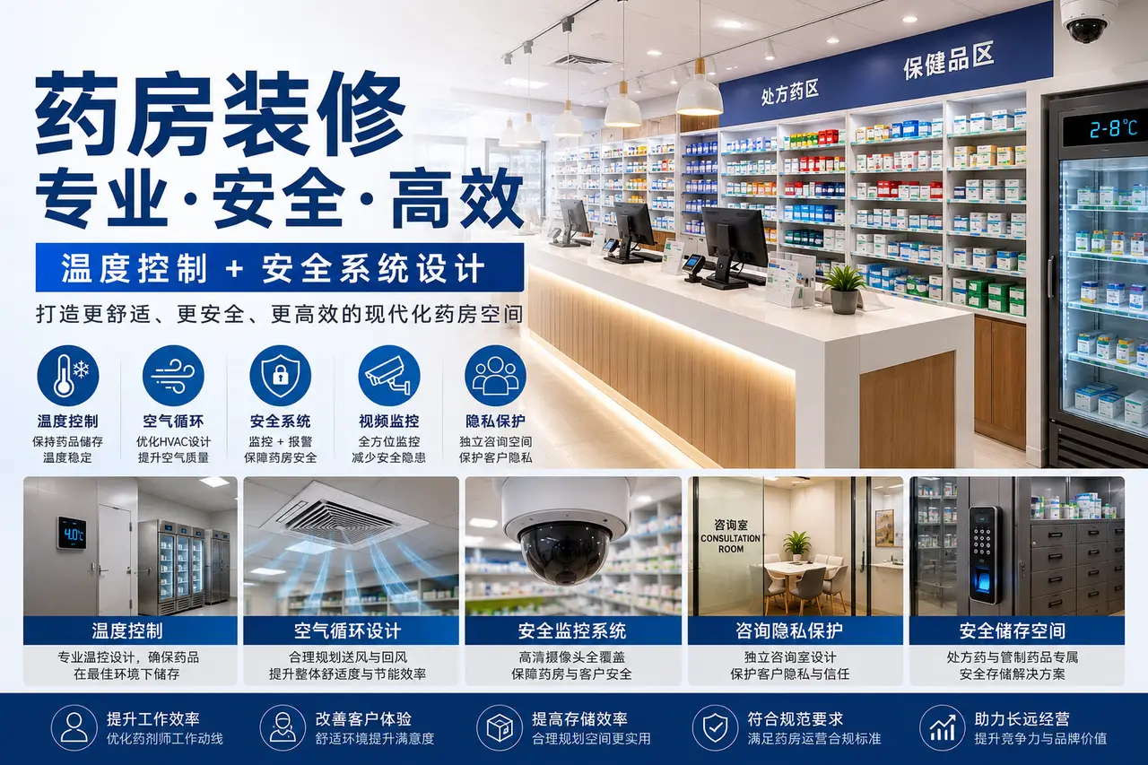 多伦多药房装修｜温度控制与安全系统为什么越来越重要？ - 装修攻略封面