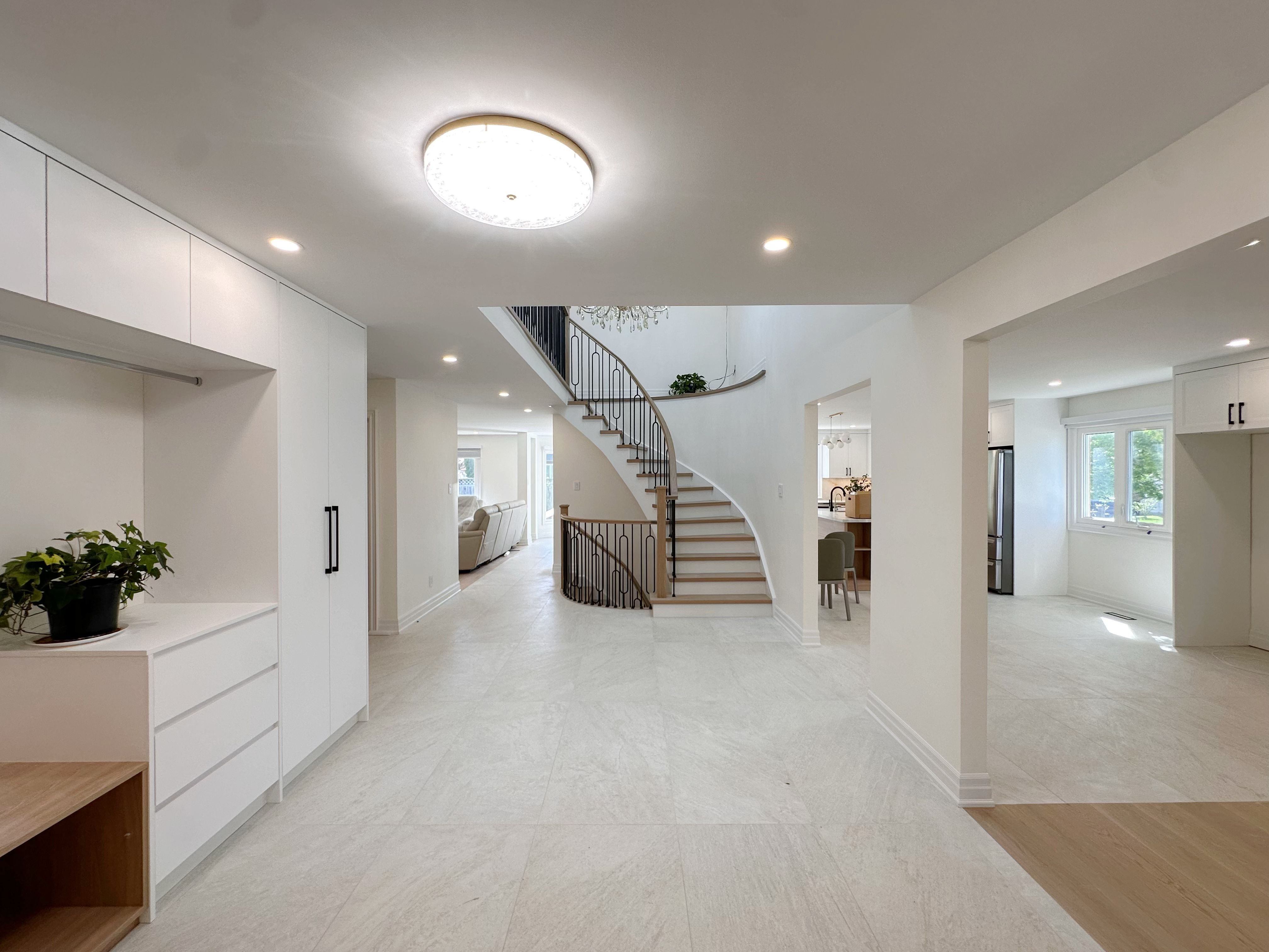 Open Concept Foyer Renovation in Markham