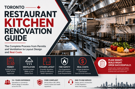 Toronto Restaurant Kitchen Renovation Guide: Permits, Ventilation, Layout & Real Costs