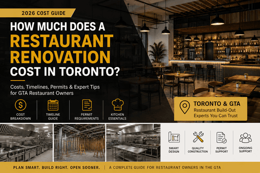 Restaurant Renovation in Toronto: What Does It Cost and What Should You Plan For?