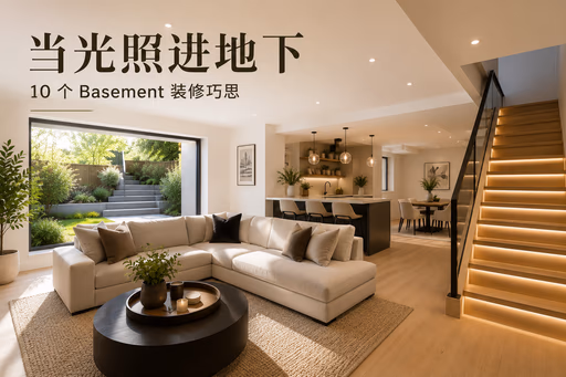 地下室的另一种可能：10 个让空间更明亮的设计巧思