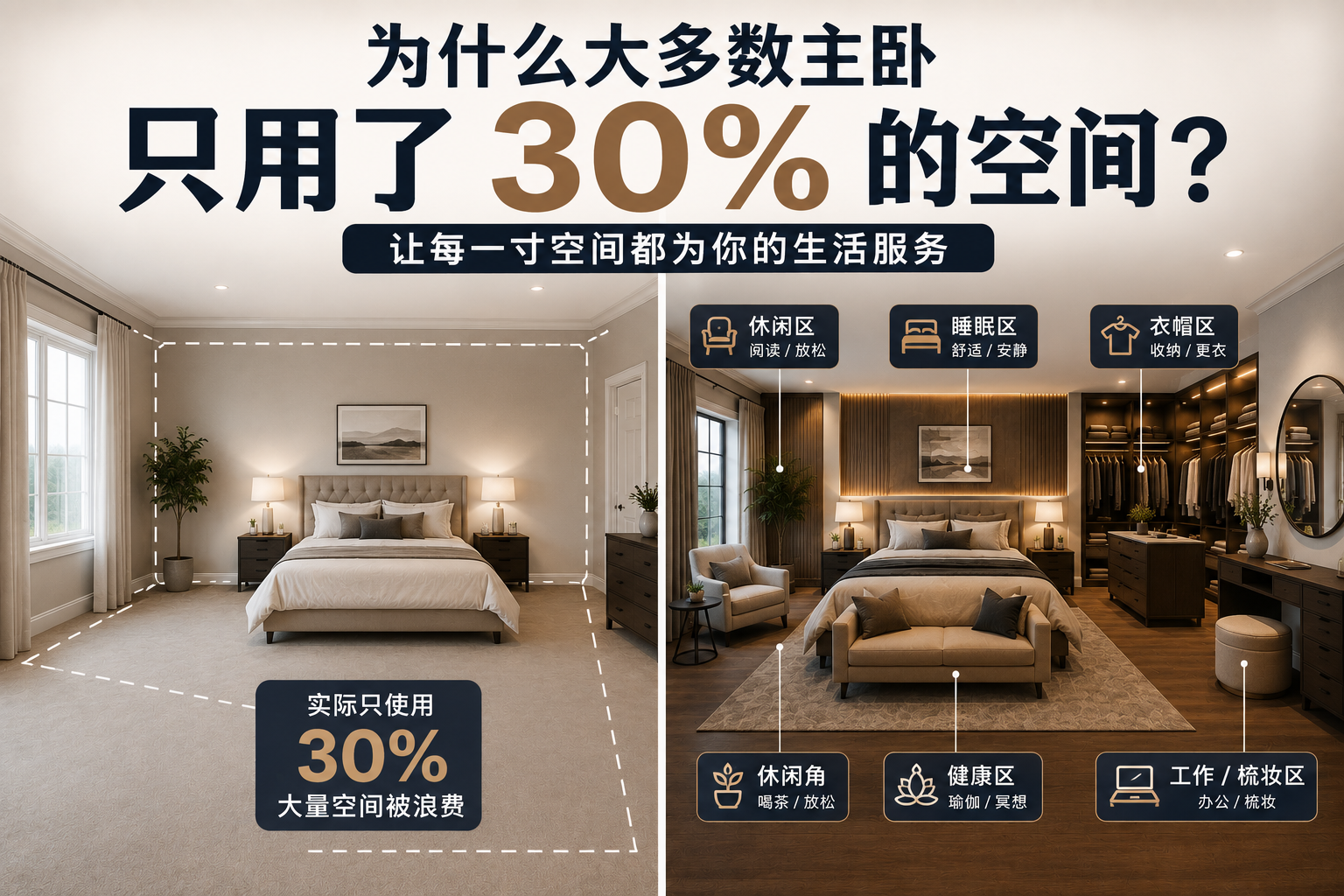 为什么大多数安省主卧，只用了 30% 的空间？