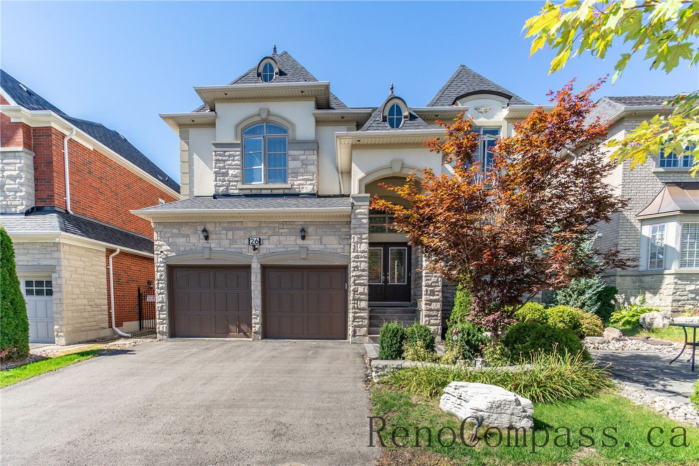 This Richmond Hill entire house renovation includes exterior and backyard improvements that enhance outdoor living and property value. The upgraded home exterior, patio area, and landscaping complement the complete interior renovation completed by a trusted Toronto renovation company, delivering a cohesive full-home transformation from inside to outside.