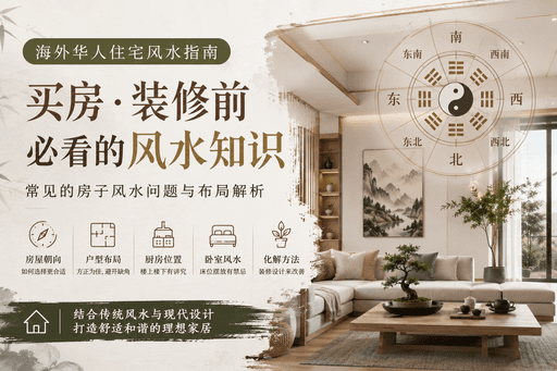 海外华人住宅风水全攻略｜买房、装修最常见的20个风水问题