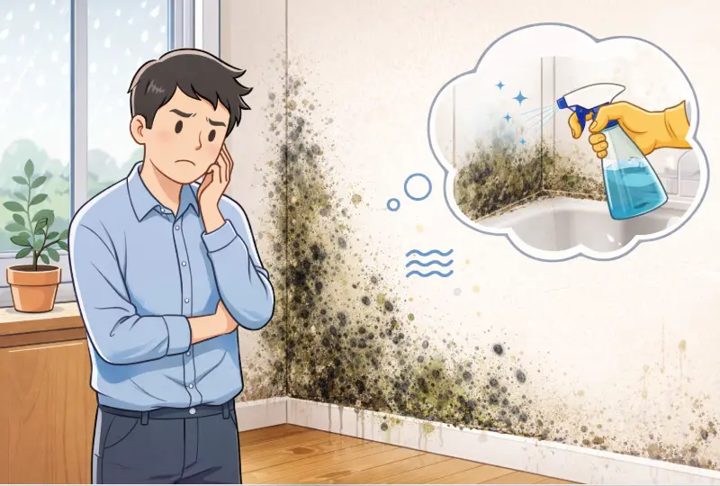 家里墙上发霉怎么办？快速去除霉菌指南 - 装修攻略封面