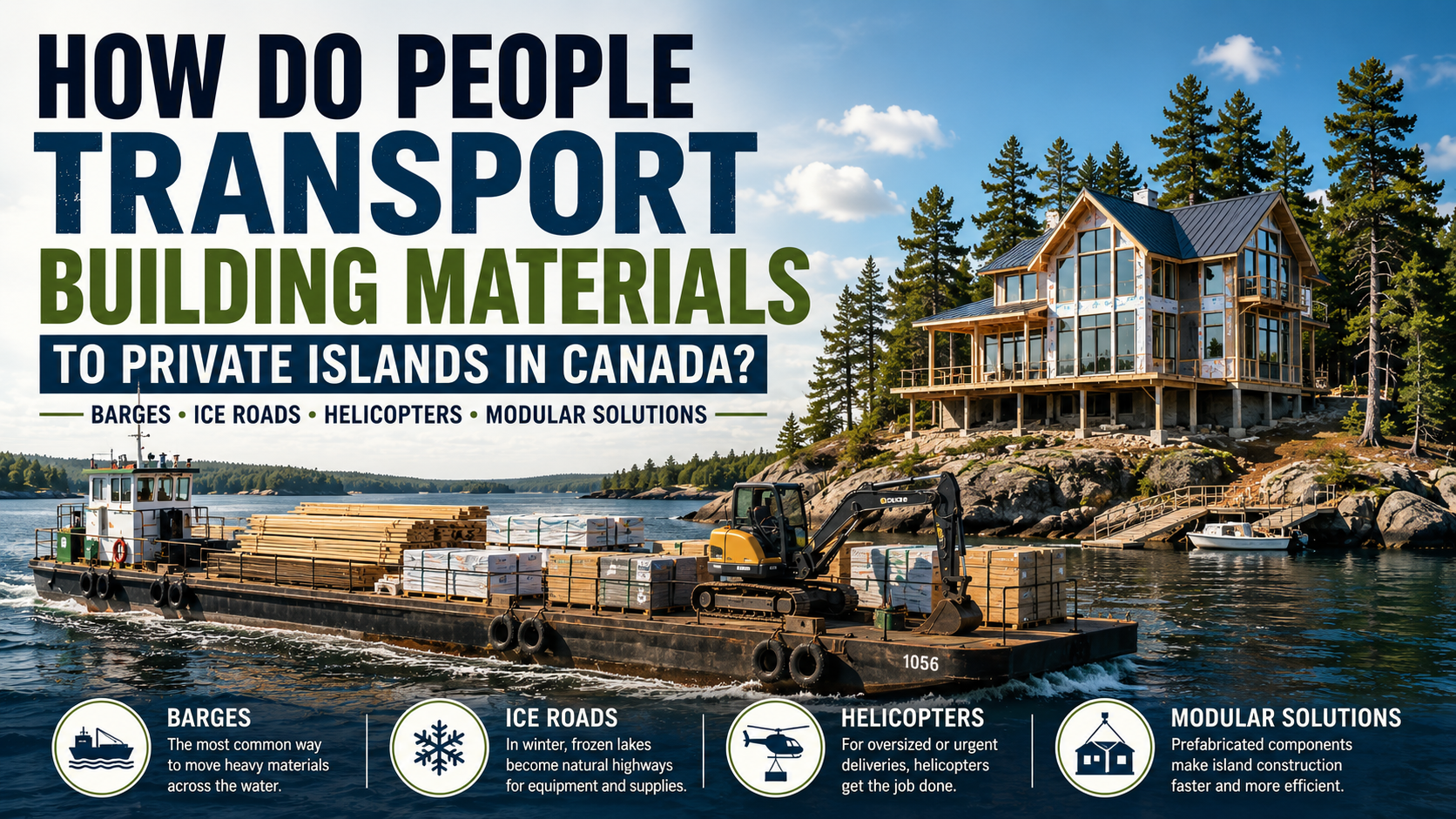 How Do People Transport Building Materials to Private Islands in Canada? (2026 Ontario Guide)