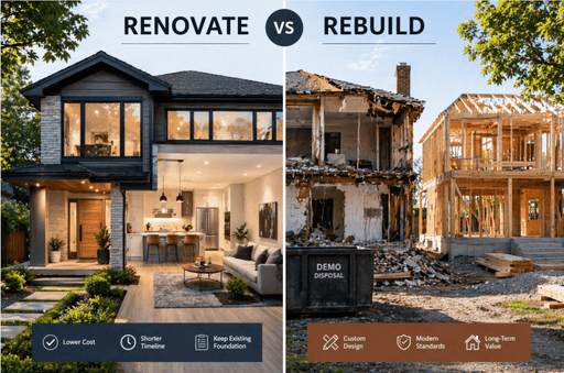 Rebuild or Renovate in Toronto? Cost, Pros & Best Choice (2026 Guide)